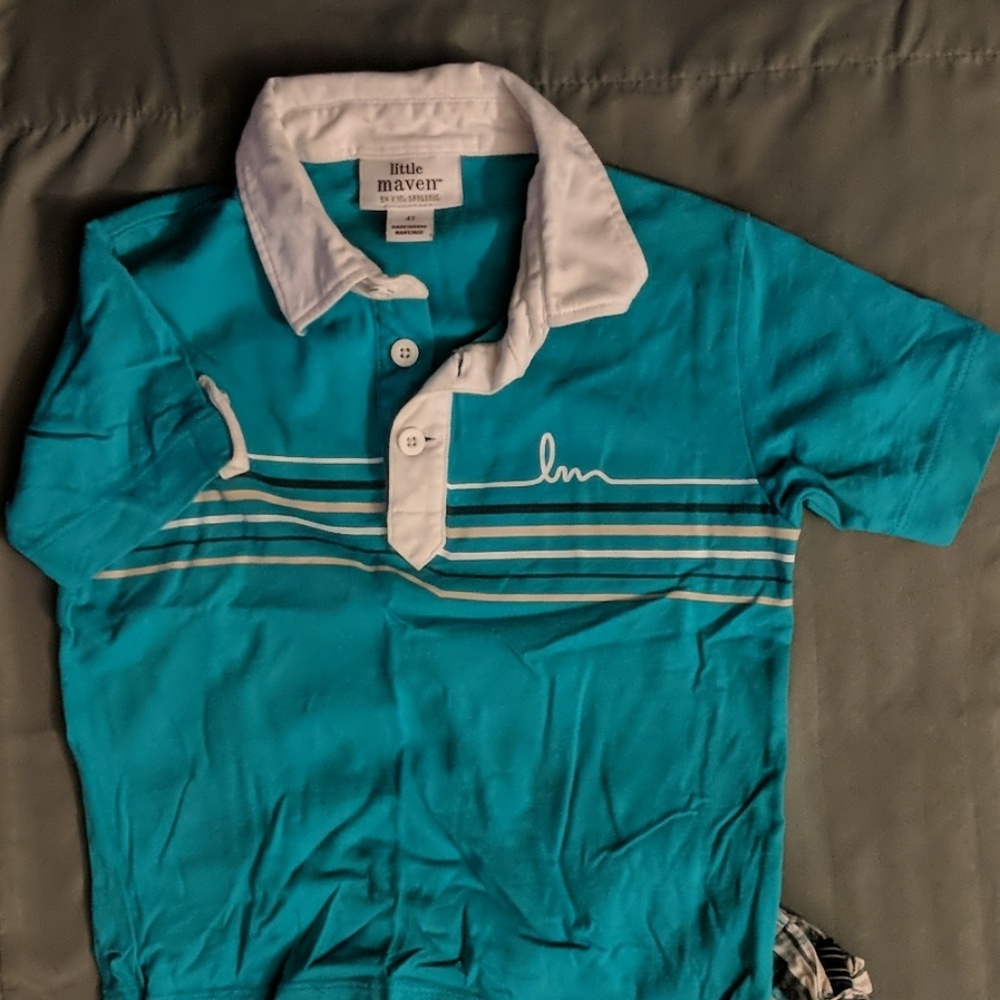 Little Maven Boys 4T shirt and shorts set